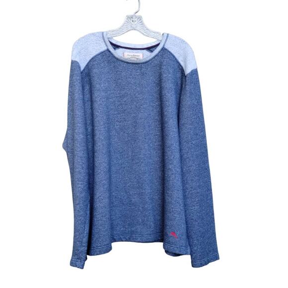 Tommy Bahama Men's Fleece Sweatshirt Blue-Gray Size XXL Cotton Blend - Picture 1 of 7